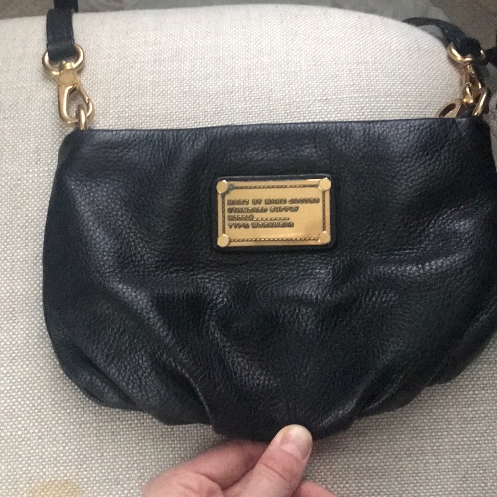 Marc by Marc Jacobs black leather crossbody